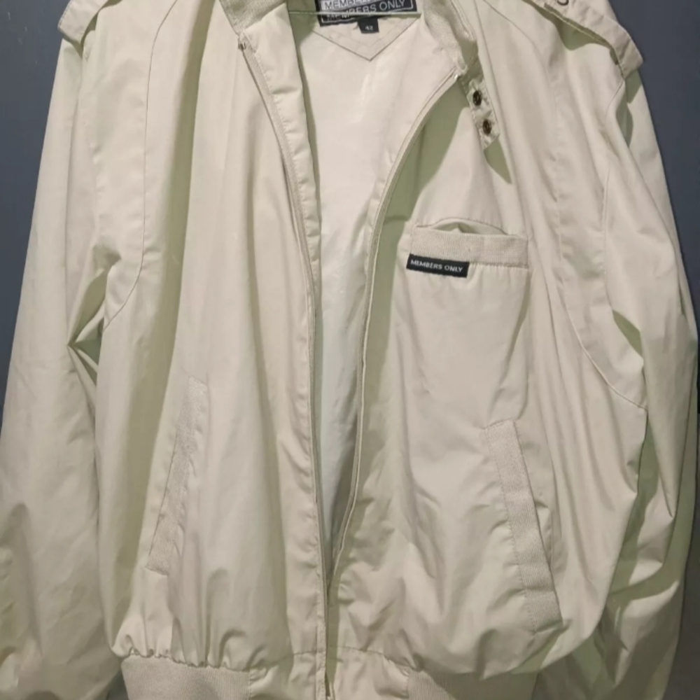 Members Only Cream Jacket
